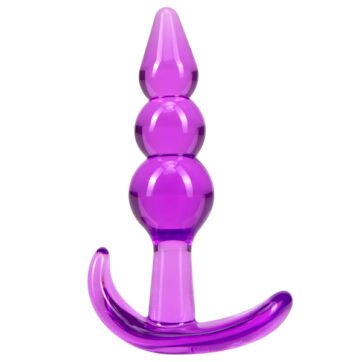 Şeffaf Mor Boğumlu T Anal Plug