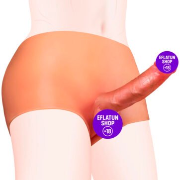 Gerçekçi Esnek Omurgalı Kadın Strapon Dildo